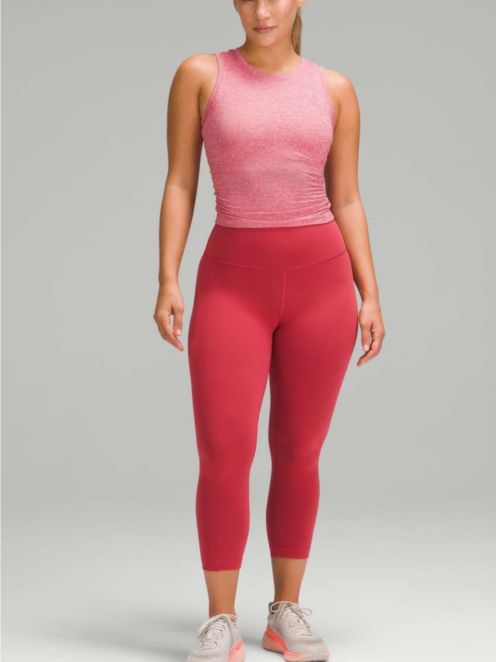 lululemon athletica wunder train contour fit 23” vintage rose size 4
